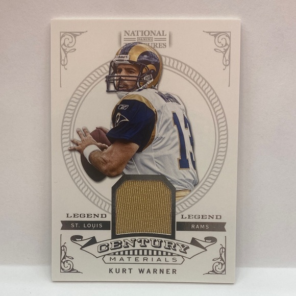 2012 National Treasures Kurt Warner Century Materials Card #52 (070) - Picture 1 of 3